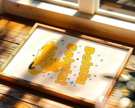 Affiche développement personnel, art dessin animé, positive, zen - Essences Agape 47361821