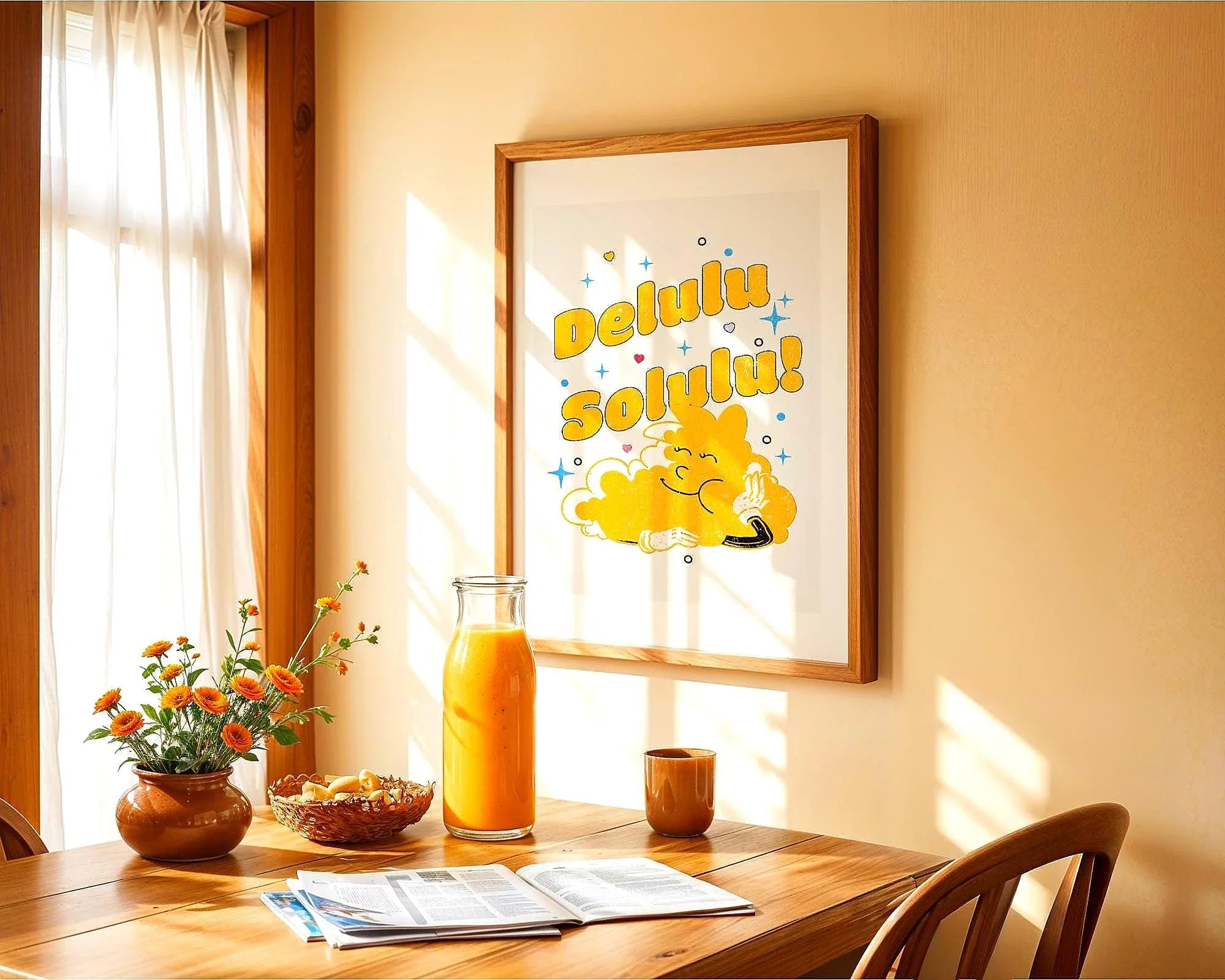 Affiche développement personnel, art dessin animé, positive, zen - Essences Agape 88451800