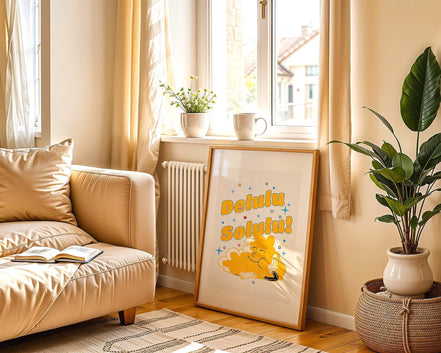 Affiche développement personnel, art dessin animé, positive, zen - Essences Agape 77533023