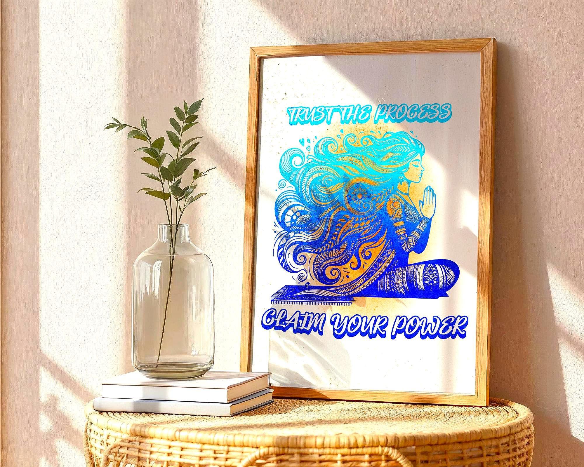 Affiche de confiance en soi, art spirituel, poster de motivation, zen - Essences Agape 63136745