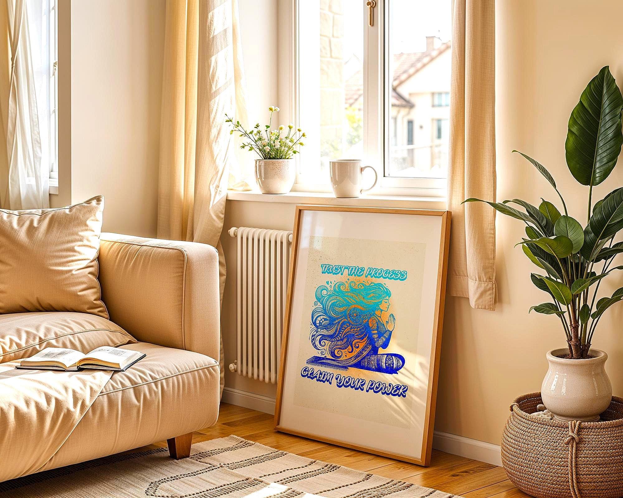 Affiche de confiance en soi, art spirituel, poster de motivation, zen - Essences Agape 83422271