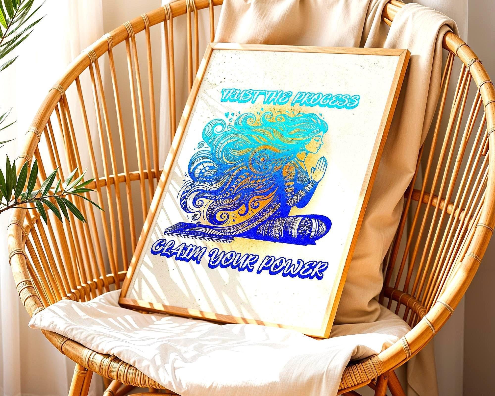 Affiche de confiance en soi, art spirituel, poster de motivation, zen - Essences Agape 68308114
