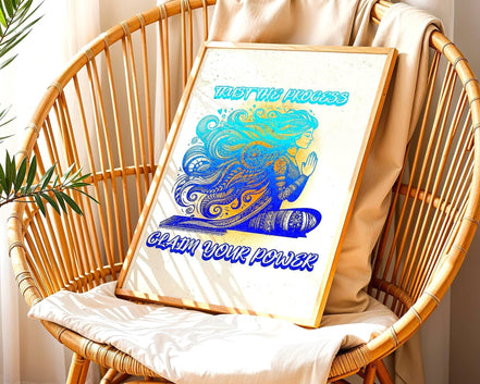 Affiche de confiance en soi, art spirituel, poster de motivation, zen - Essences Agape 68308114