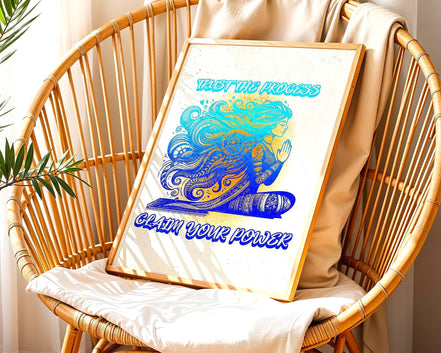 Affiche de confiance en soi, art spirituel, poster de motivation, zen - Essences Agape 68308114