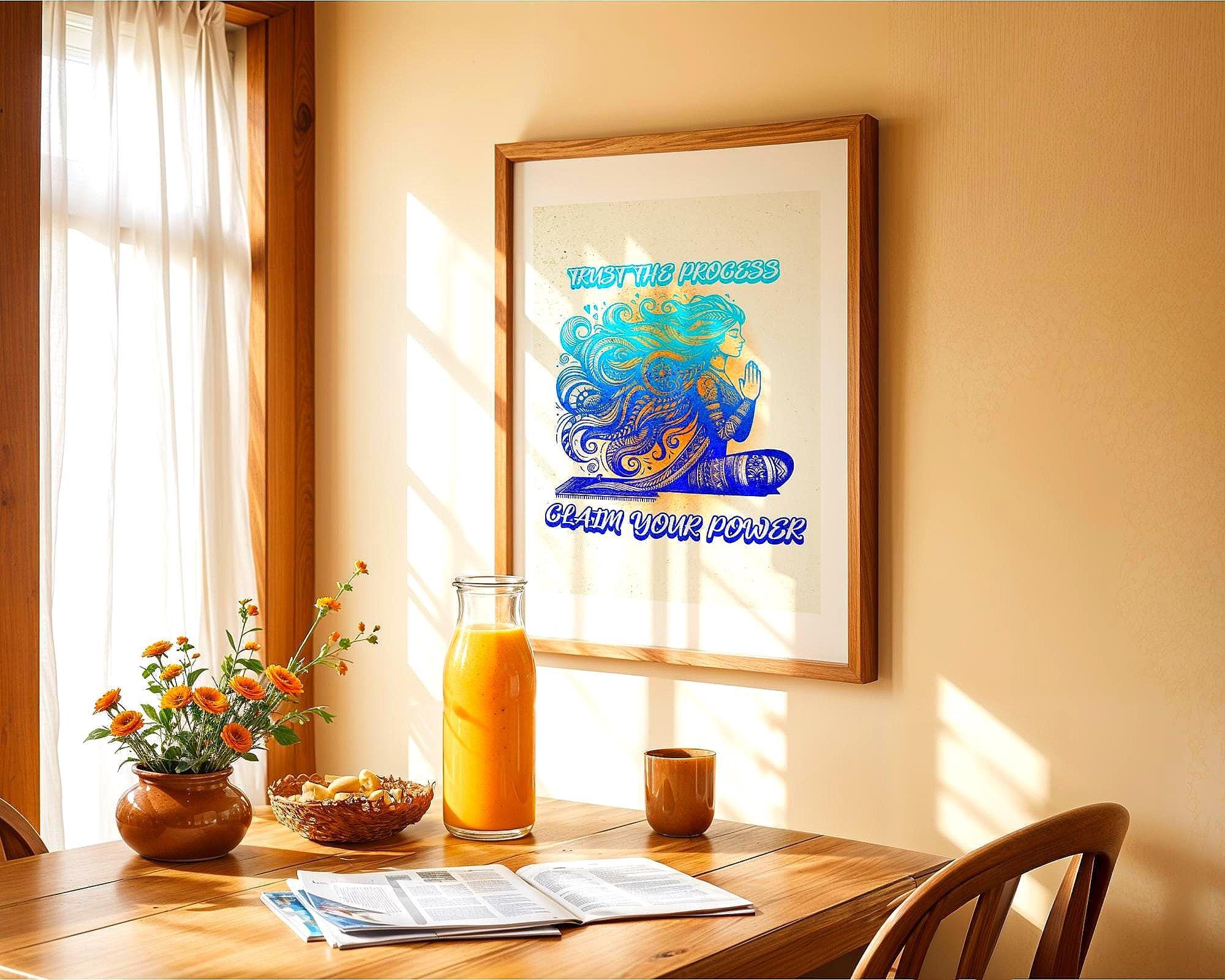 Affiche de confiance en soi, art spirituel, poster de motivation, zen - Essences Agape 18125261