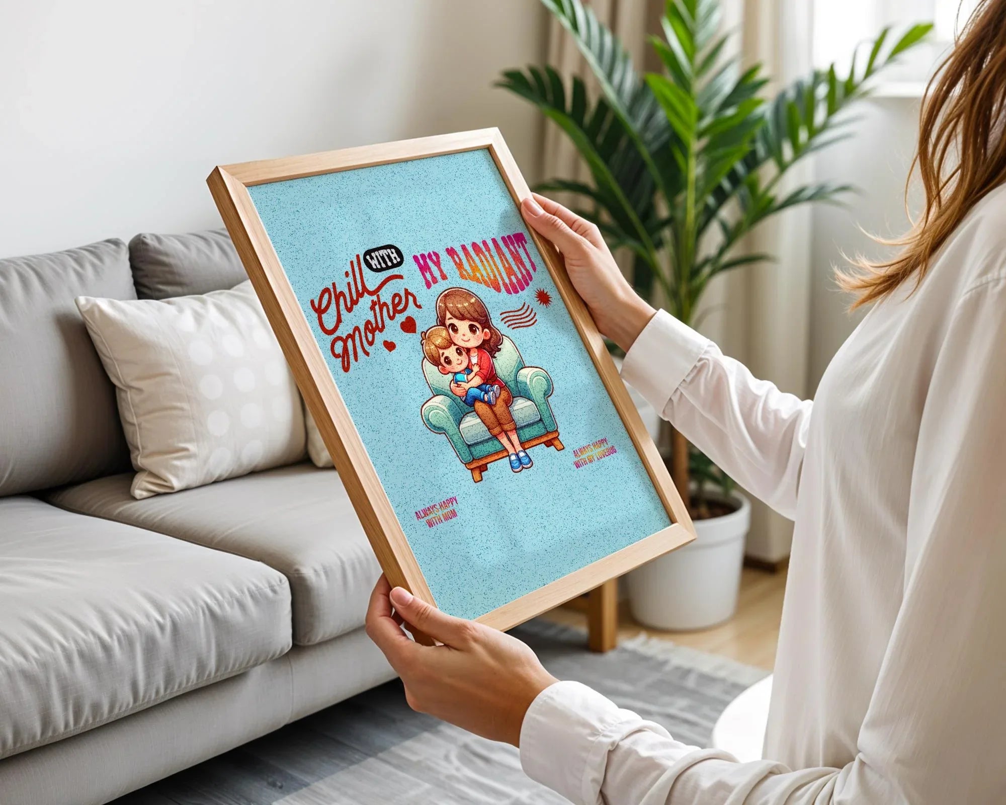 Affiche digital amour, cadeau amour maternel, poster gratitude, cadeau - Essences Agape 47538656