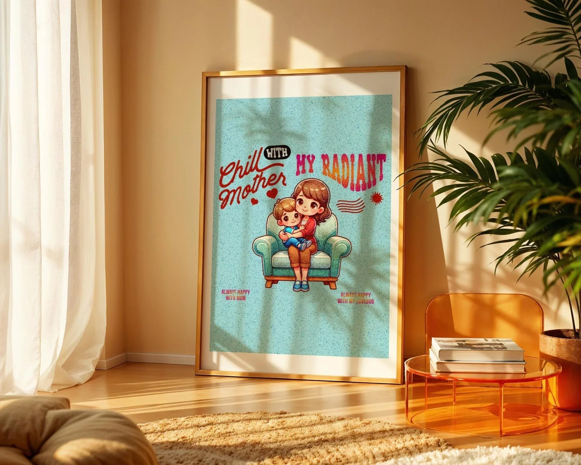 Affiche digital amour, cadeau amour maternel, poster gratitude, cadeau - Essences Agape 8490362