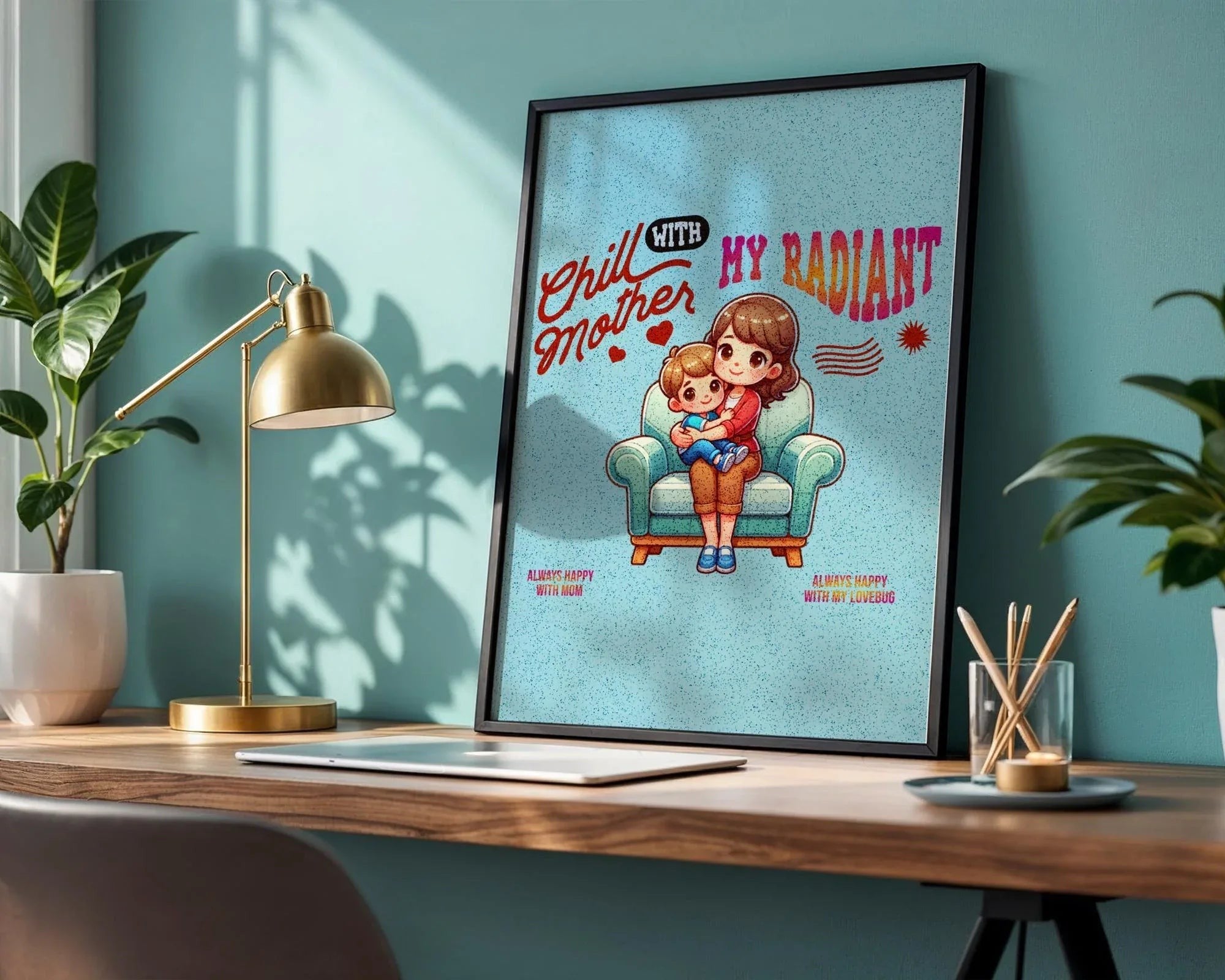 Affiche digital amour, cadeau amour maternel, poster gratitude, cadeau - Essences Agape 3383613