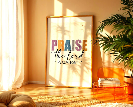 Affiche louange chrétienne, poster biblique, art foi, cadeau gratitude - Essences Agape 27960517