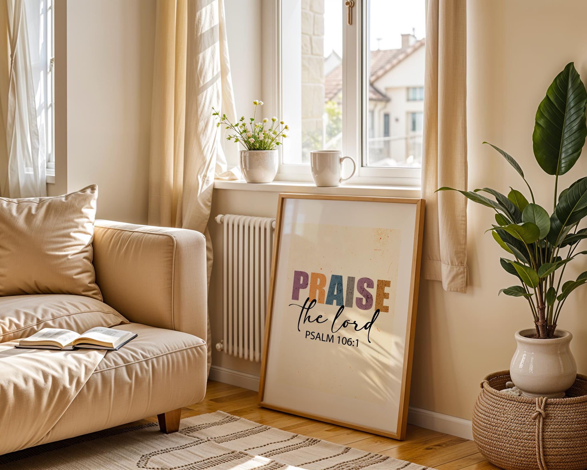 Affiche louange chrétienne, poster biblique, art foi, cadeau gratitude - Essences Agape 88932029