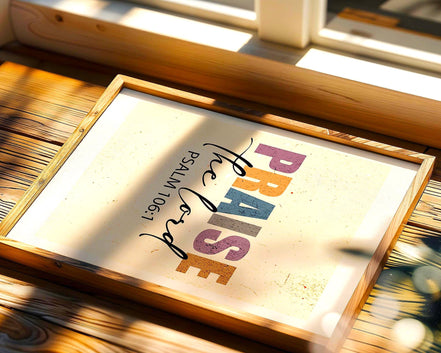 Affiche louange chrétienne, poster biblique, art foi, cadeau gratitude - Essences Agape 57606283