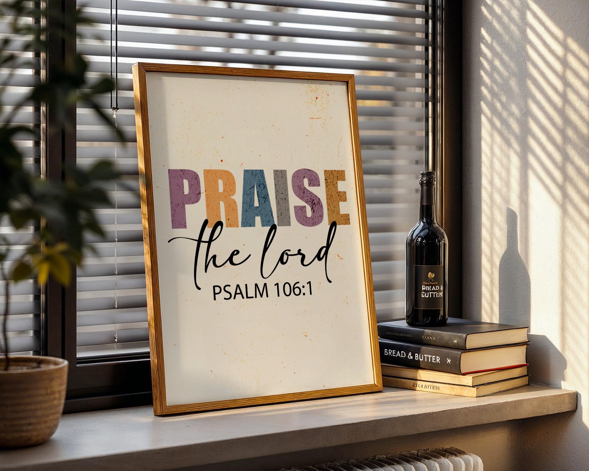 Affiche louange chrétienne, poster biblique, art foi, cadeau gratitude - Essences Agape 6946872