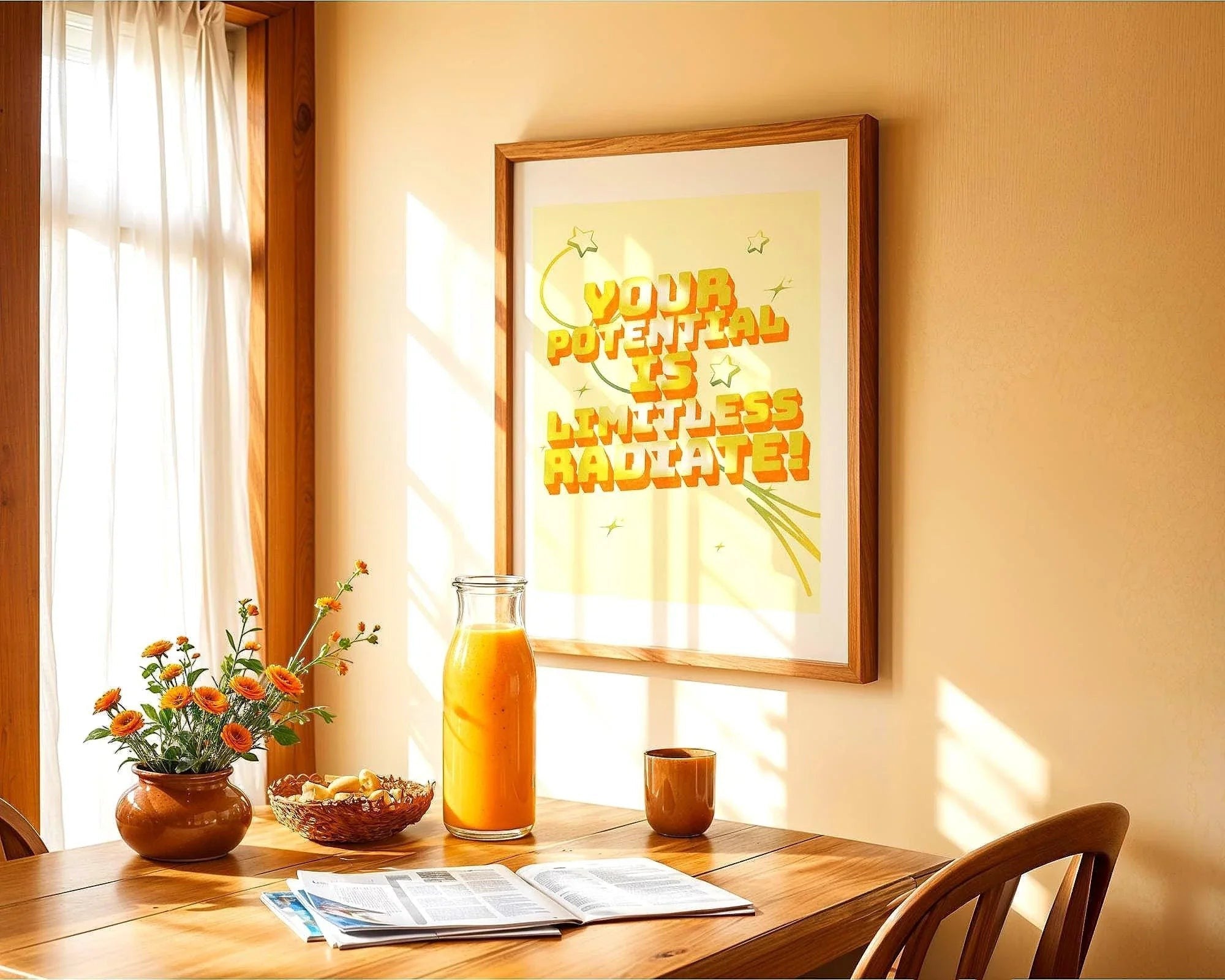 Affiche manifestation positive, poster motivation, art de la confiance - Essences Agape 57479405