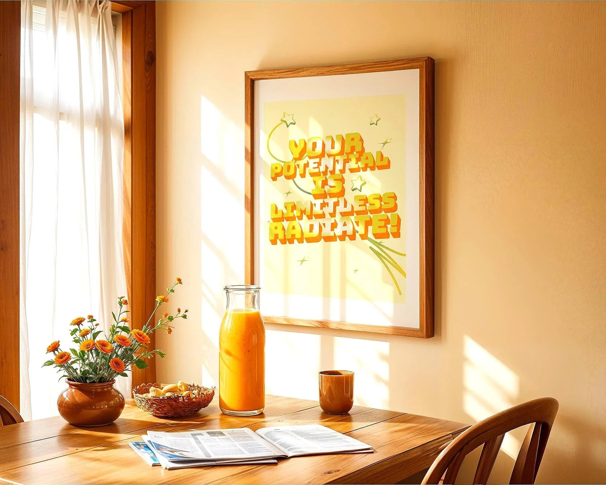 Affiche manifestation positive, poster motivation, art de la confiance - Essences Agape 57479405