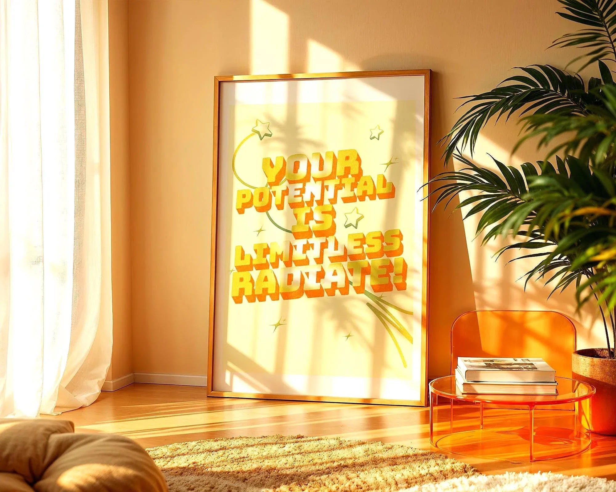 Affiche manifestation positive, poster motivation, art de la confiance - Essences Agape 20472378