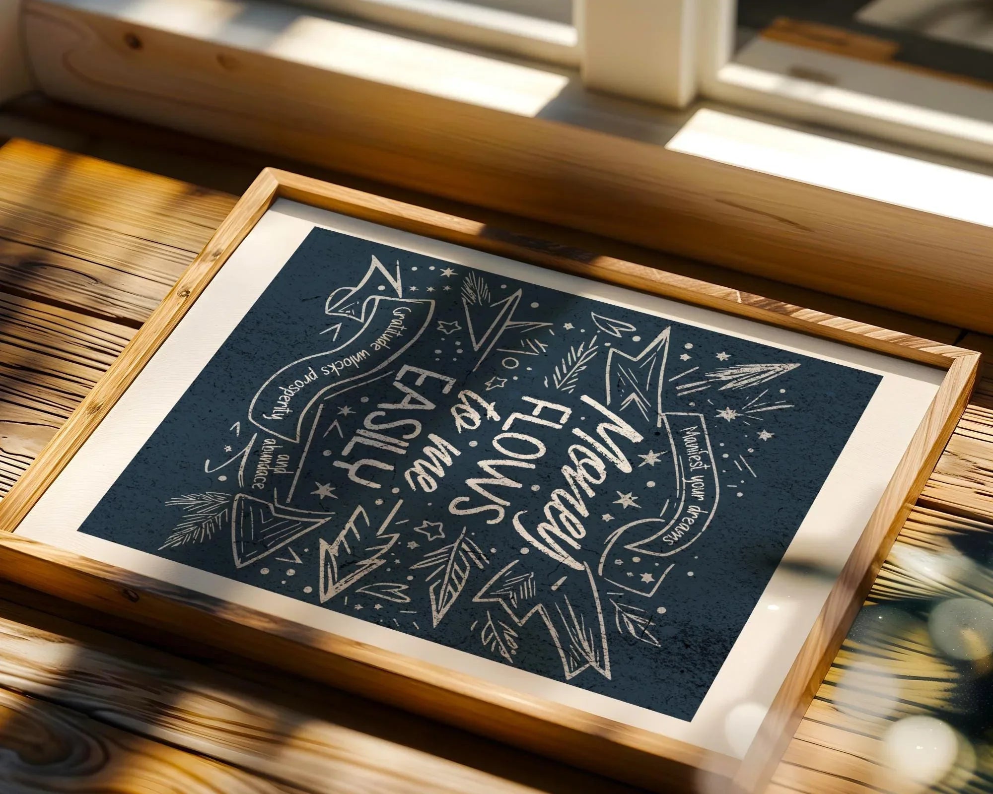 Affiche manifestation, poster abondance, art richesse, prospérité Essences Agape