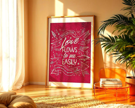 Affiche manifestation, poster amour universel, spirituel ésotérique Essences Agape
