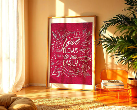 Affiche manifestation, poster amour universel, spirituel ésotérique Essences Agape