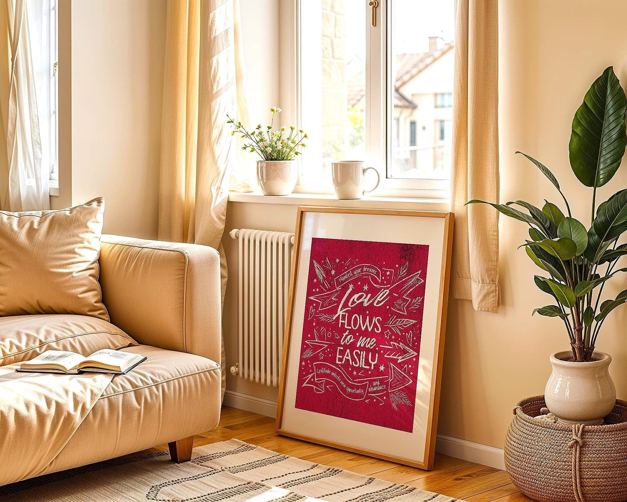 Affiche manifestation, poster amour universel, spirituel ésotérique Essences Agape