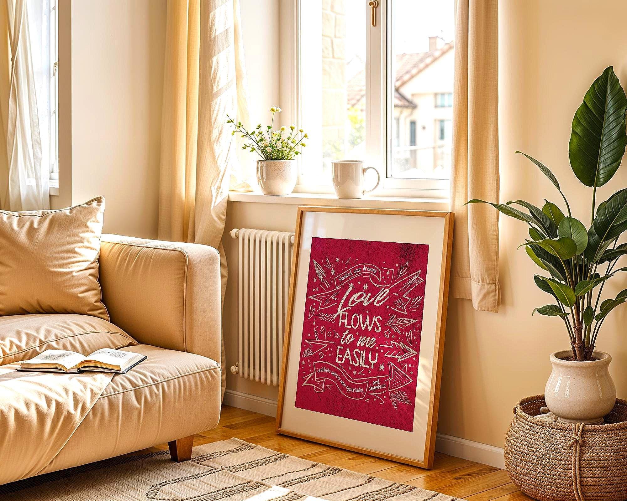 Affiche manifestation, poster amour universel, spirituel ésotérique Essences Agape