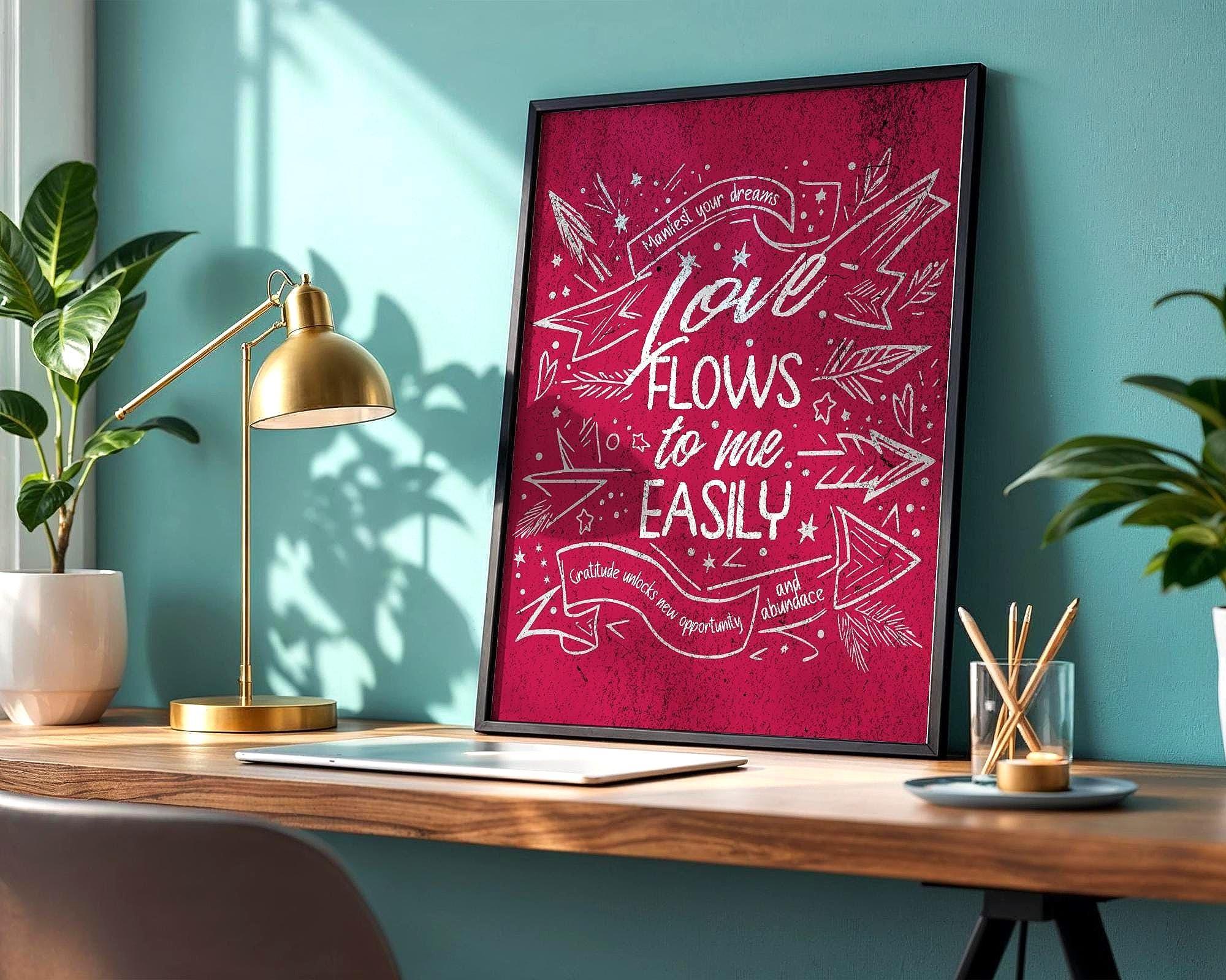 Affiche manifestation, poster amour universel, spirituel ésotérique Essences Agape