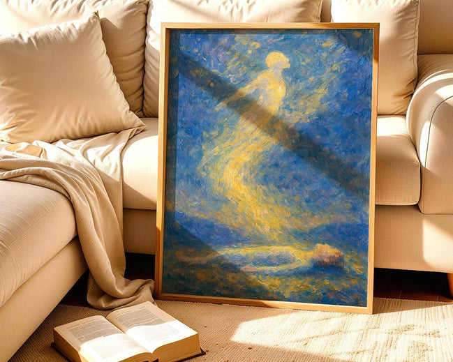 Affiche âme spirituelle, peinture française, poster spirituel positif - Essences Agape 75990758