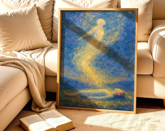 Affiche âme spirituelle, peinture française, poster spirituel positif - Essences Agape 75990758
