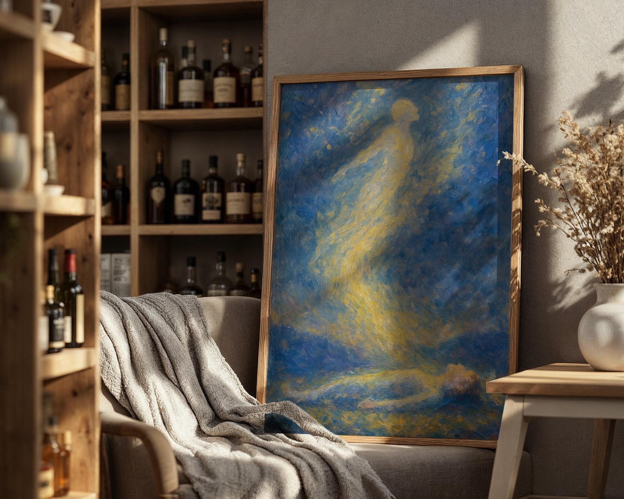 Affiche âme spirituelle, peinture française, poster spirituel positif - Essences Agape 31517068