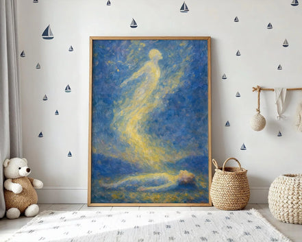 Affiche âme spirituelle, peinture française, poster spirituel positif - Essences Agape 97909099