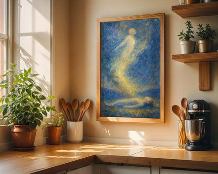 Affiche âme spirituelle, peinture française, poster spirituel positif - Essences Agape 82992594