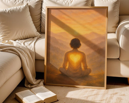 Affiche murale bien-être art spirituel, peinture art méditation - Essences Agape 82607978