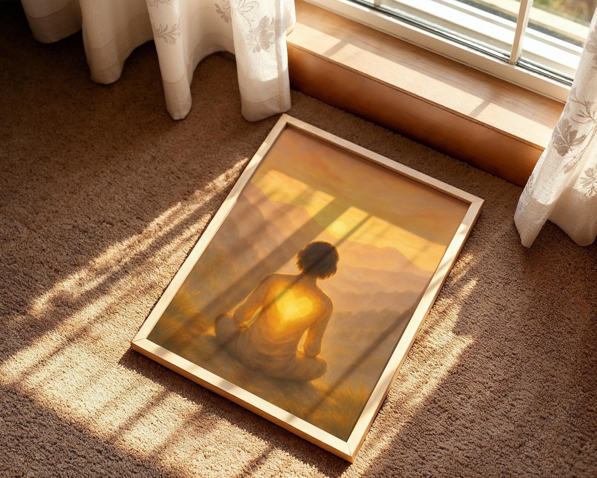 Affiche murale bien-être art spirituel, peinture art méditation - Essences Agape 682675