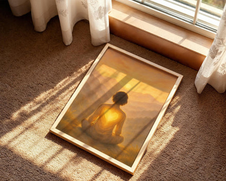 Affiche murale bien-être art spirituel, peinture art méditation - Essences Agape 682675