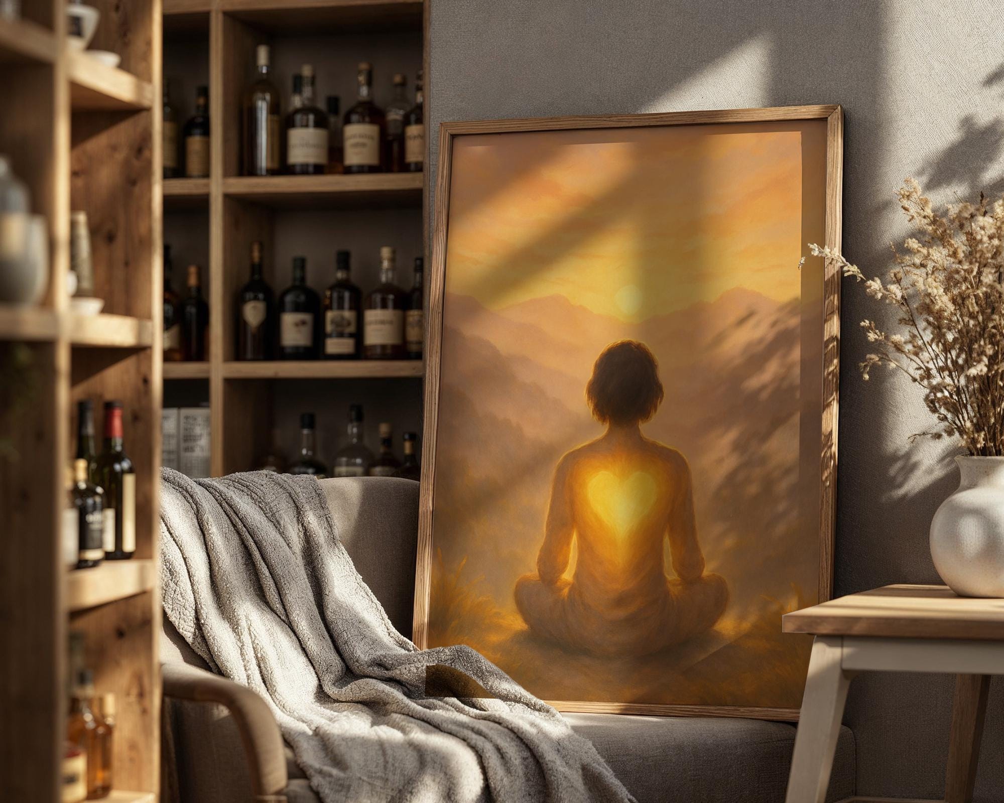 Affiche murale bien-être art spirituel, peinture art méditation - Essences Agape 16615639