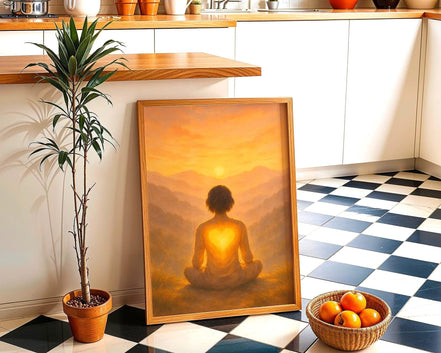 Affiche murale bien-être art spirituel, peinture art méditation - Essences Agape 59500555