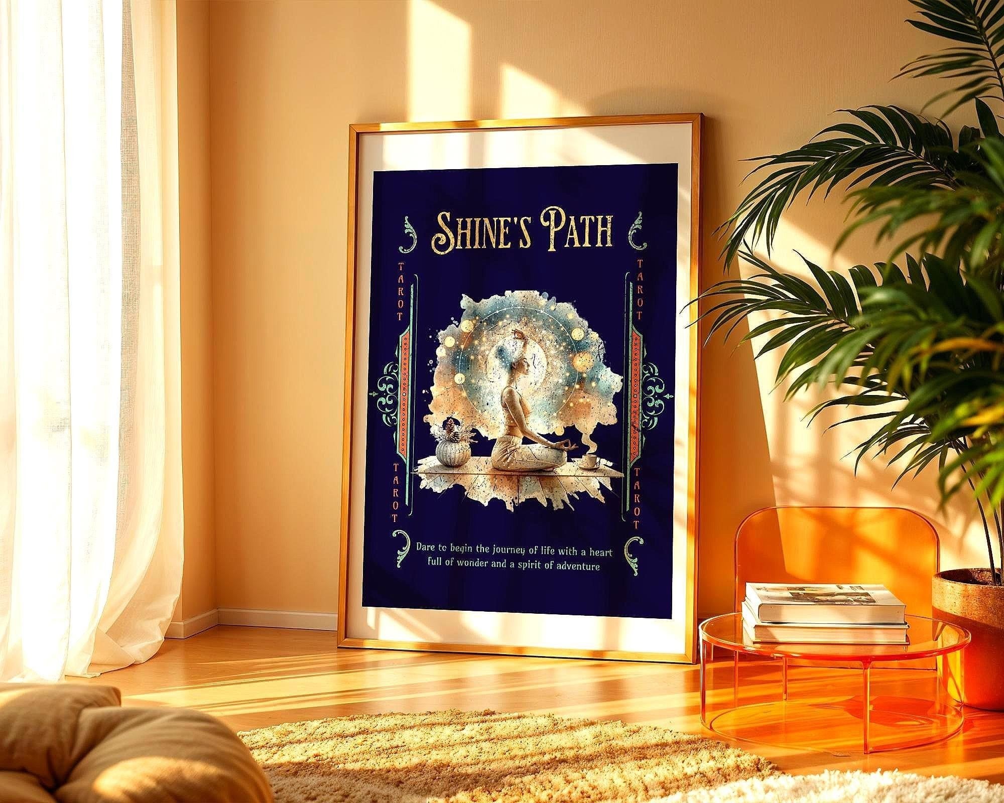 Affiche pensée positive, poster spirituel, méditation, yoga spirituel - Essences Agape 90364181