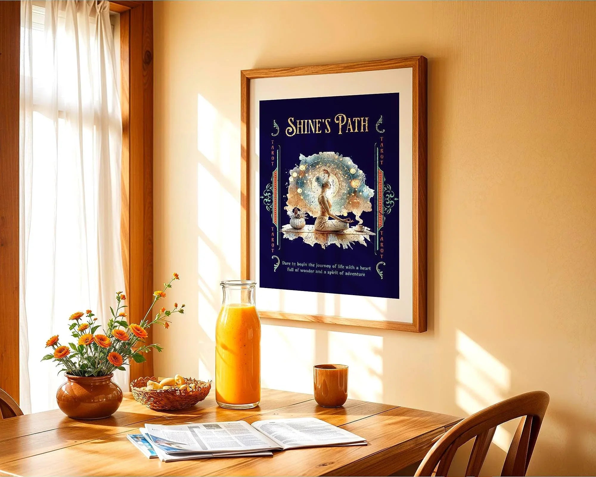 Affiche pensée positive, poster spirituel, méditation, yoga spirituel - Essences Agape 65421620