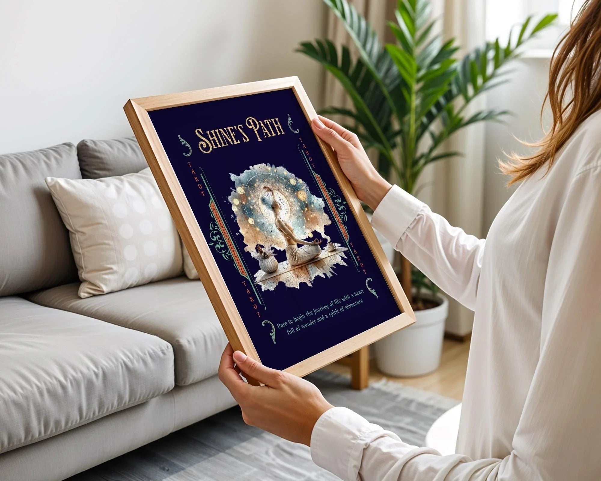 Affiche pensée positive, poster spirituel, méditation, yoga spirituel - Essences Agape 87381489