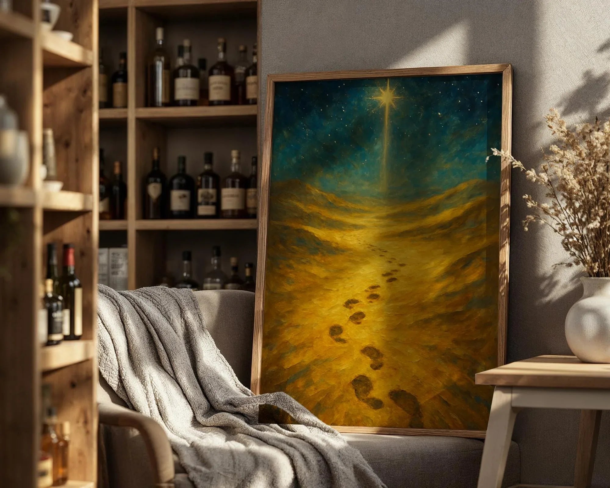 Affiche positive motivation, étoile david, peinture française art - Essences Agape 88746970