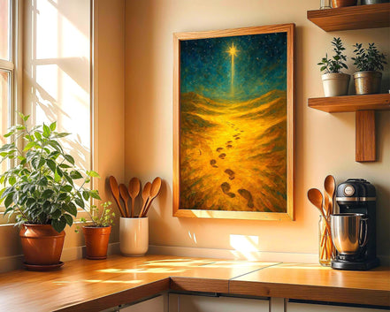 Affiche positive motivation, étoile david, peinture française art - Essences Agape 17021396