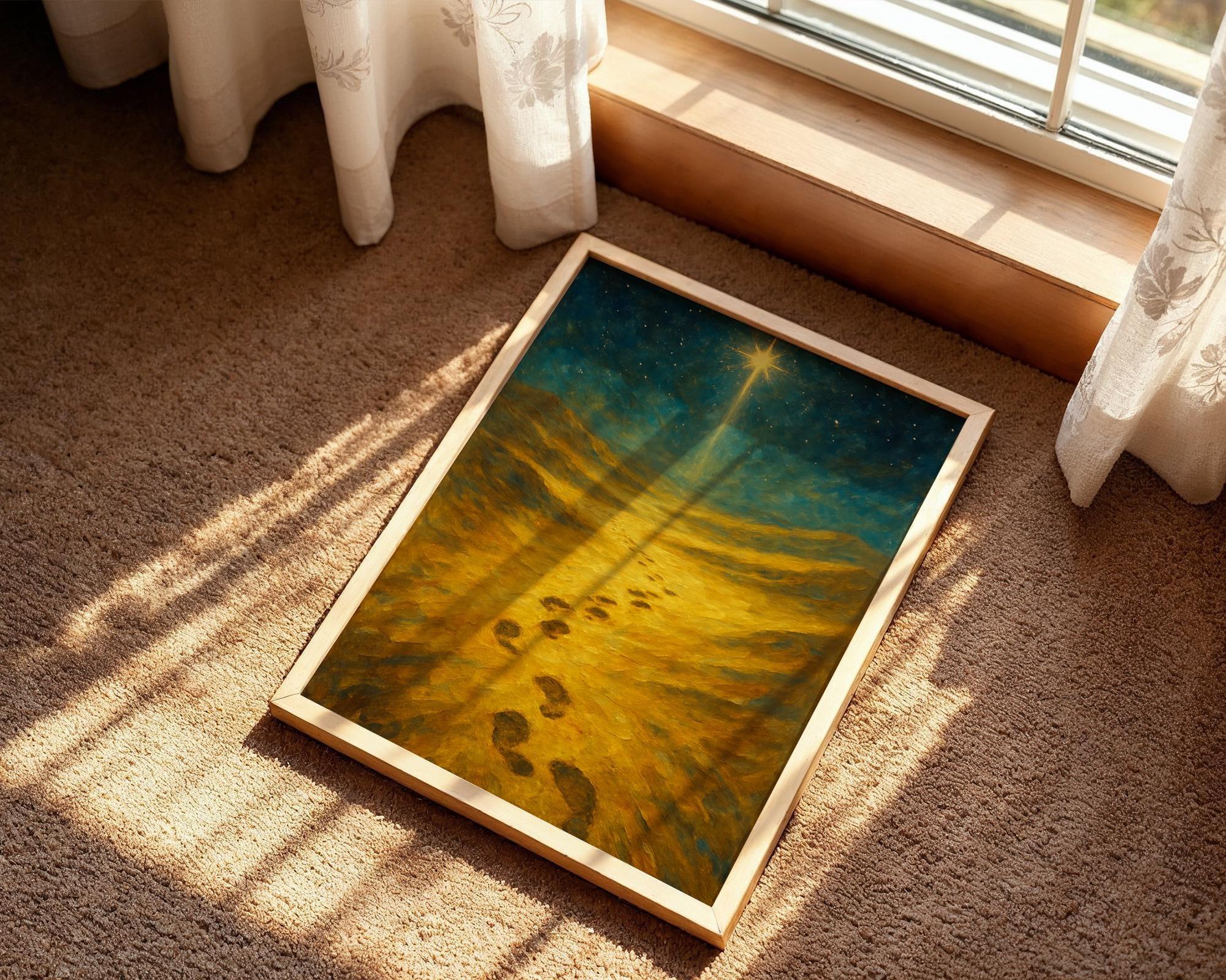 Affiche positive motivation, étoile david, peinture française art - Essences Agape 14202134