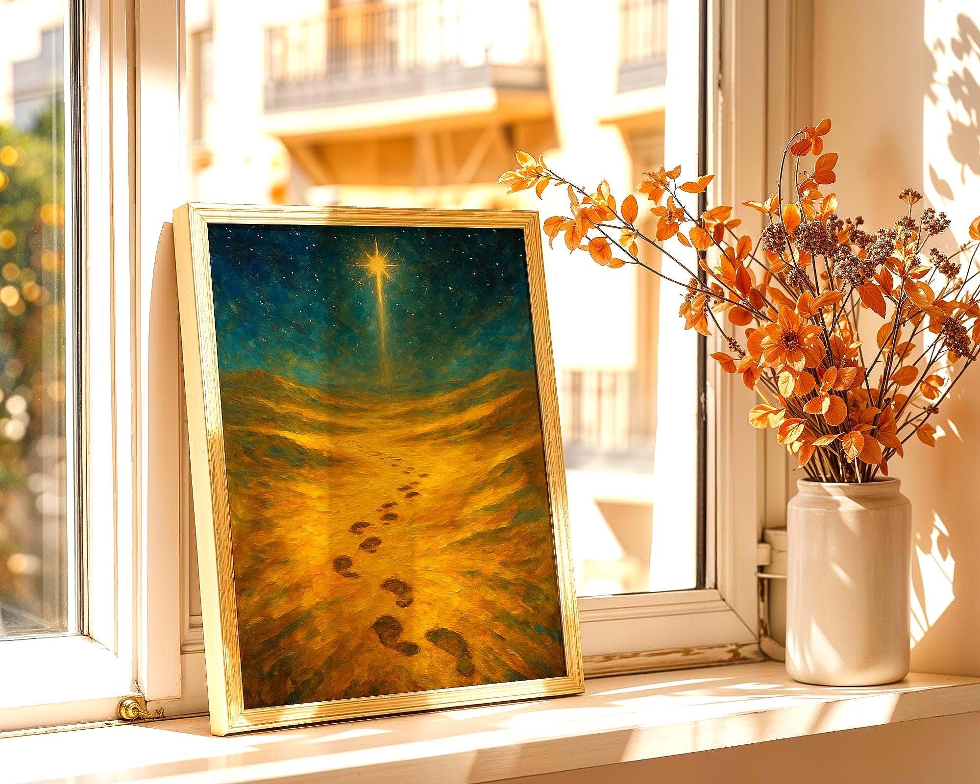 Affiche positive motivation, étoile david, peinture française art - Essences Agape 25572360