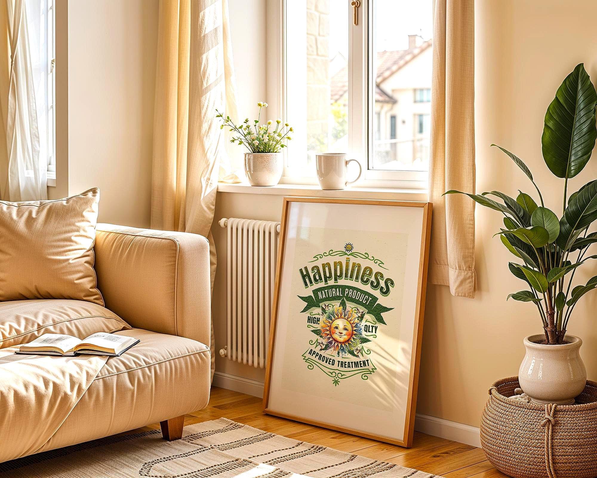 Affiche poster bien-être, positif, symbole paix, psychologie, cadeau - Essences Agape 2492897