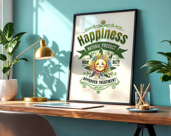 Affiche poster bien-être, positif, symbole paix, psychologie, cadeau - Essences Agape 50913606