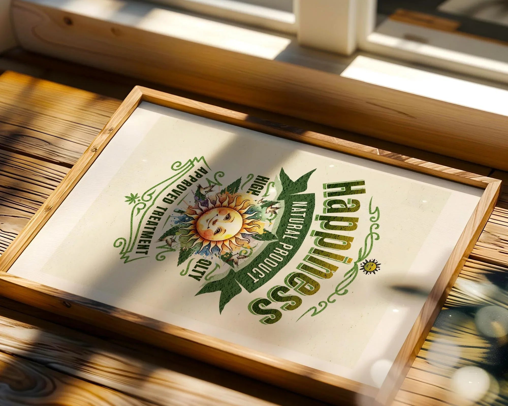 Affiche poster bien-être, positif, symbole paix, psychologie, cadeau - Essences Agape 94870585