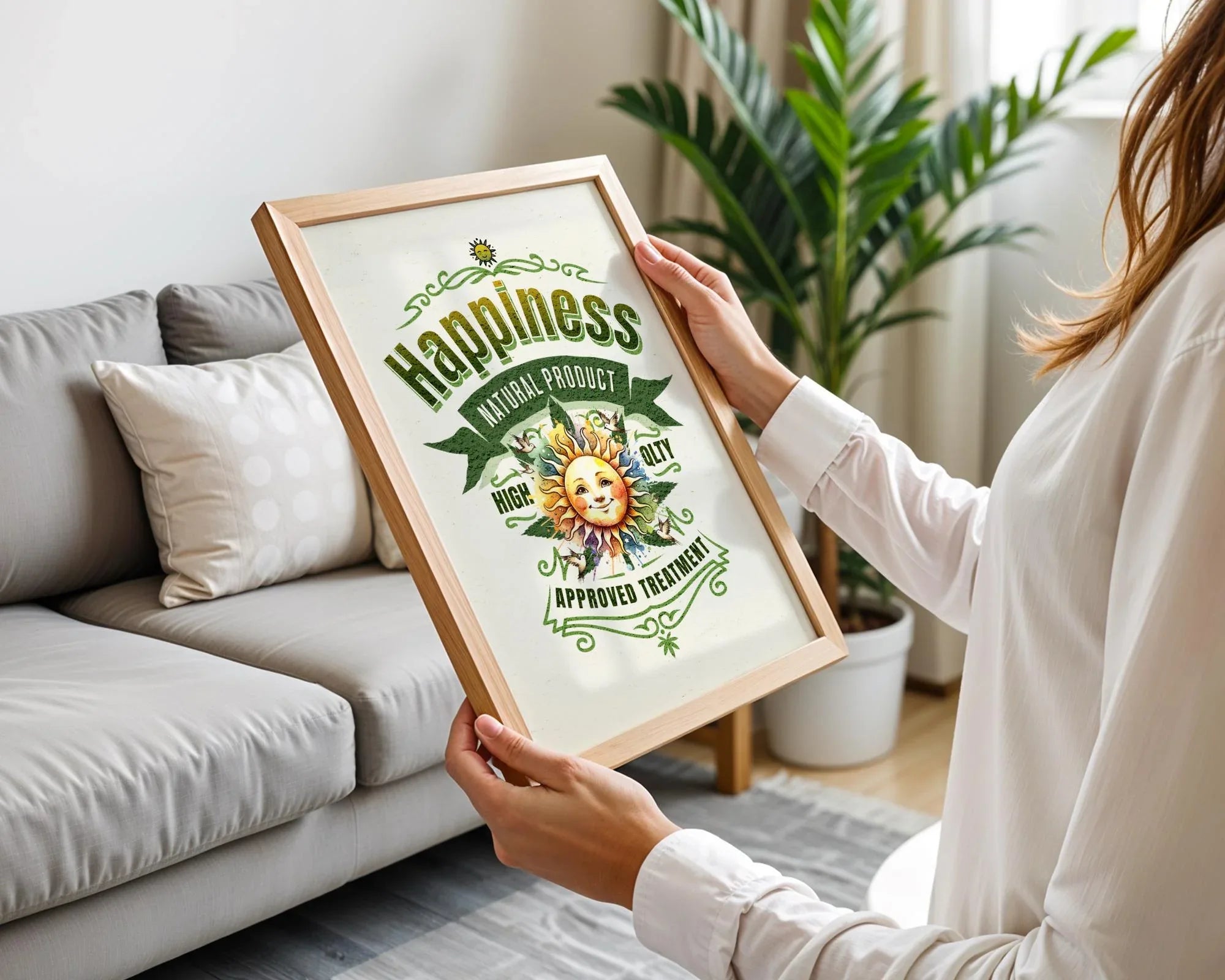 Affiche poster bien-être, positif, symbole paix, psychologie, cadeau - Essences Agape 14190197