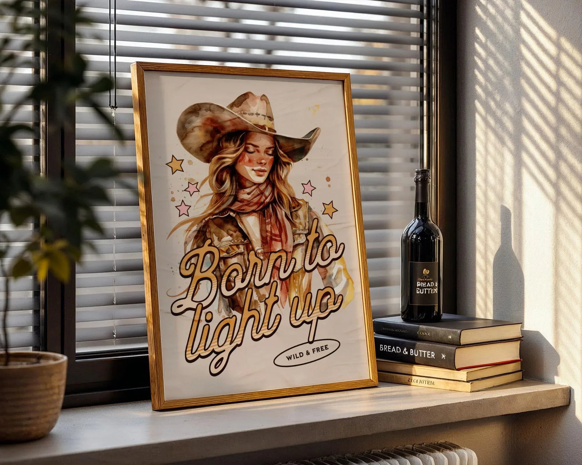 Affiche poster inspiration, art cowboy, positive, cadeau motivation - Essences Agape 67916637