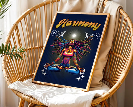 Affiche poster méditation, spirituel, affiche confiance en soi, zen Essences Agape