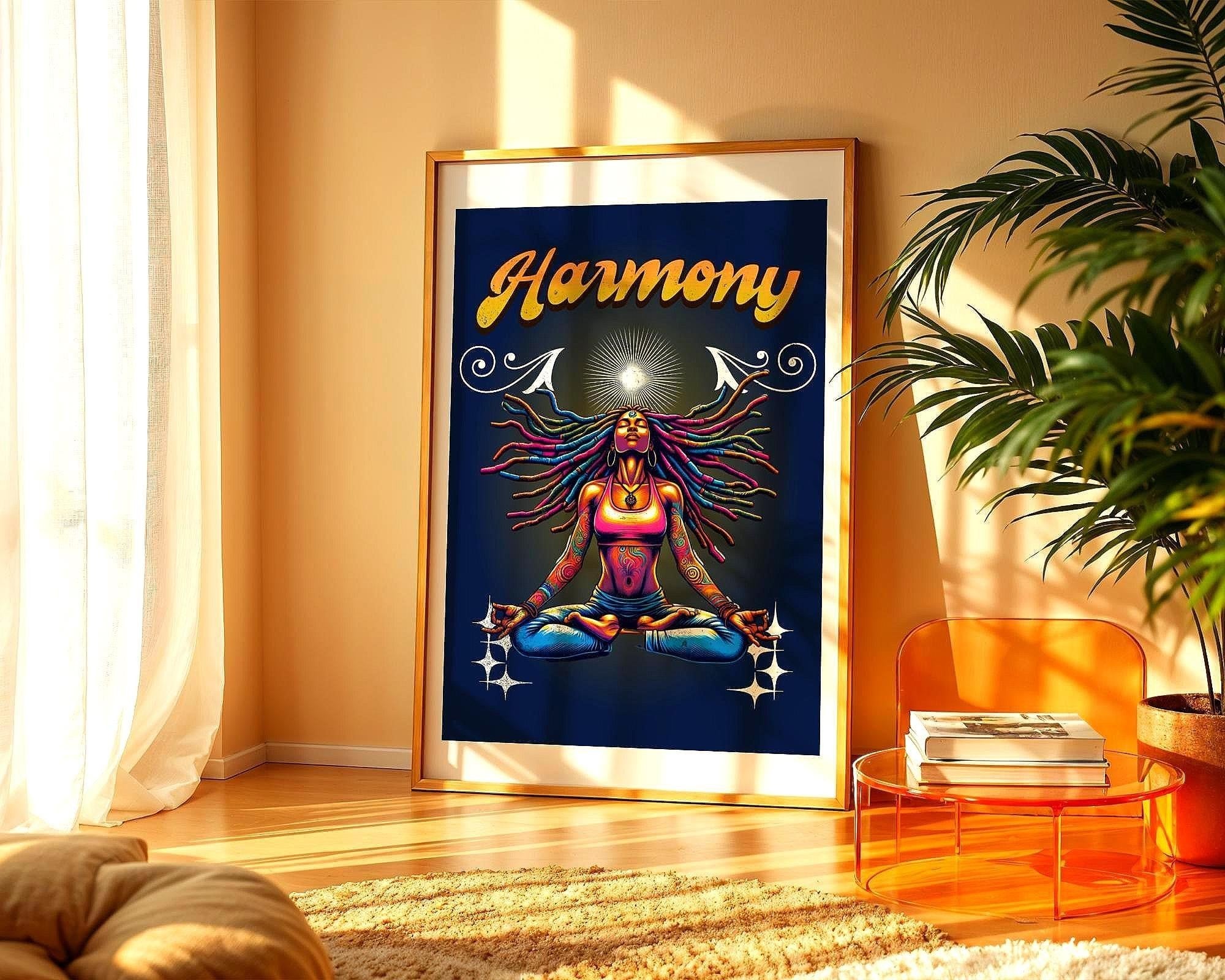 Affiche poster méditation, spirituel, affiche confiance en soi, zen Essences Agape