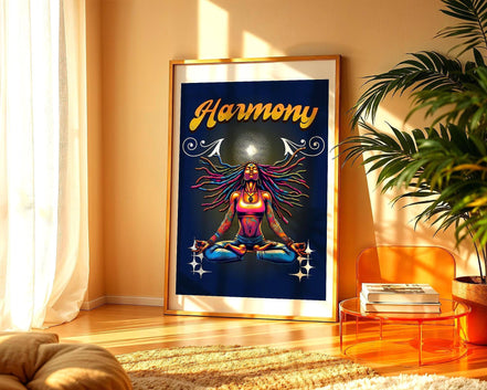 Affiche poster méditation, spirituel, affiche confiance en soi, zen Essences Agape